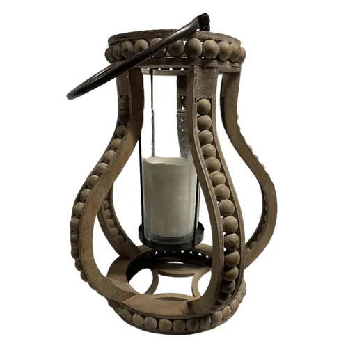 Wood Small Lantern