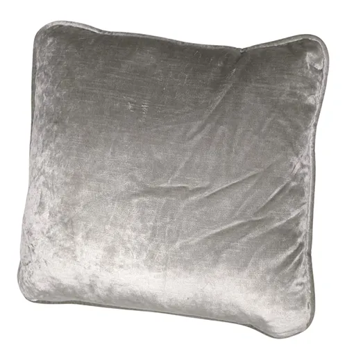 Silver Velvet Pillow