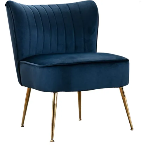 Navy Velvet Chair
