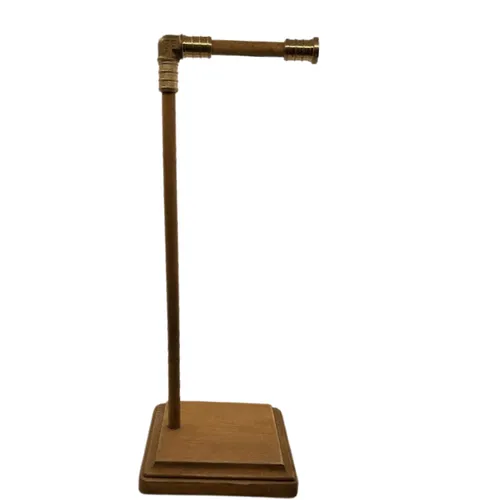 Wood & Gold Table Number Stand