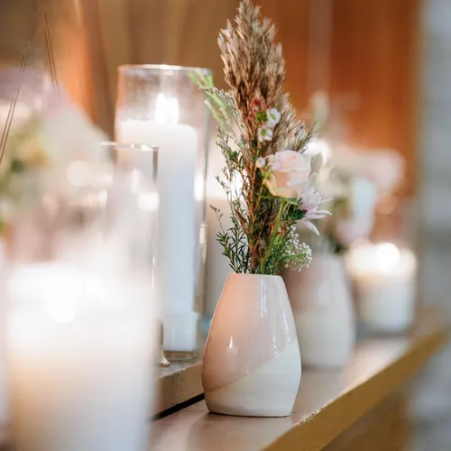 Pink Handmade Bud Vases Assorted Heights