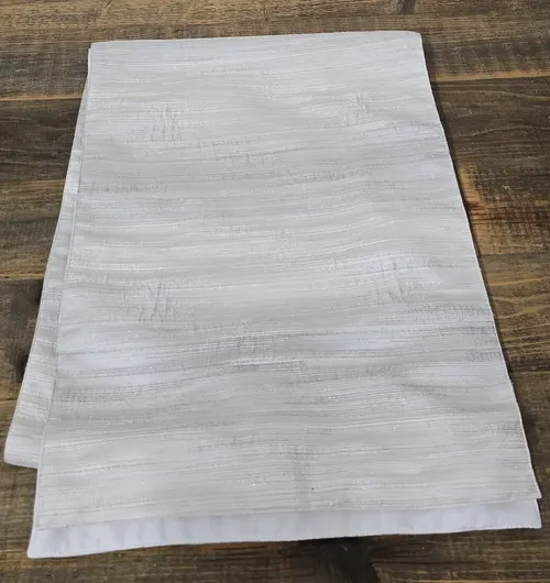 White & Silver Table Runner