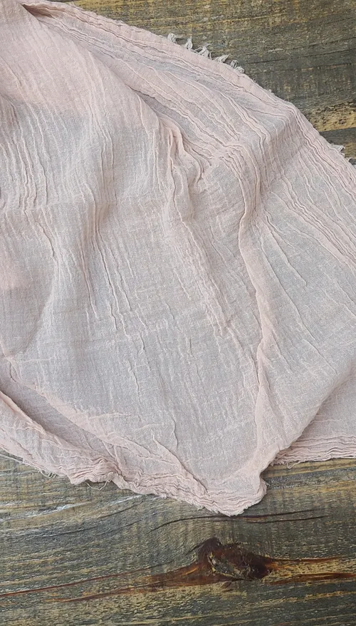 Blush Cheesecloth Table Runner