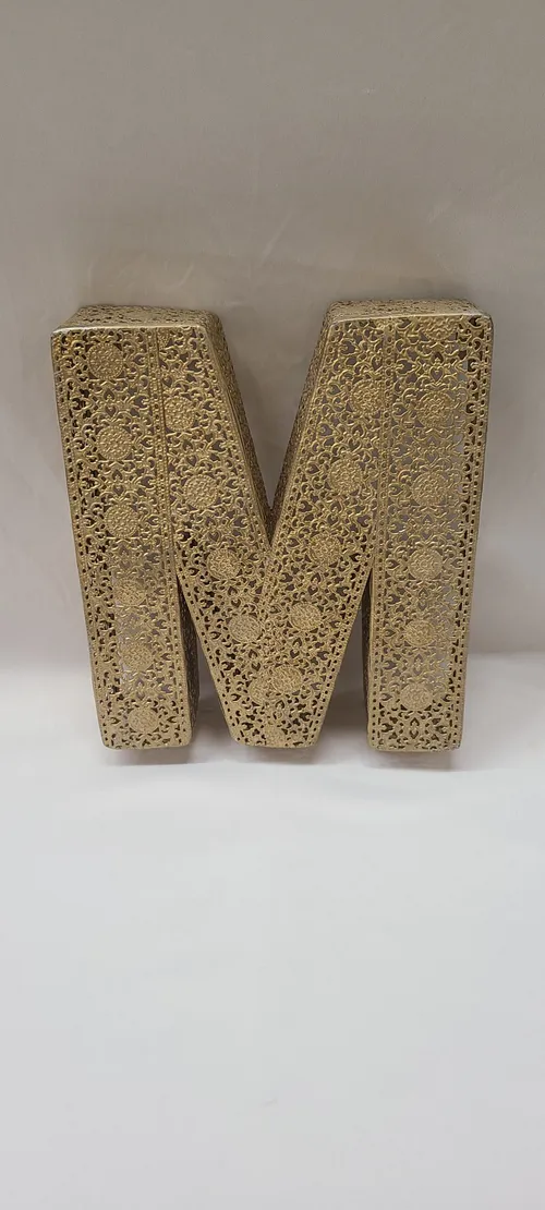 Fancy Gold Letter M