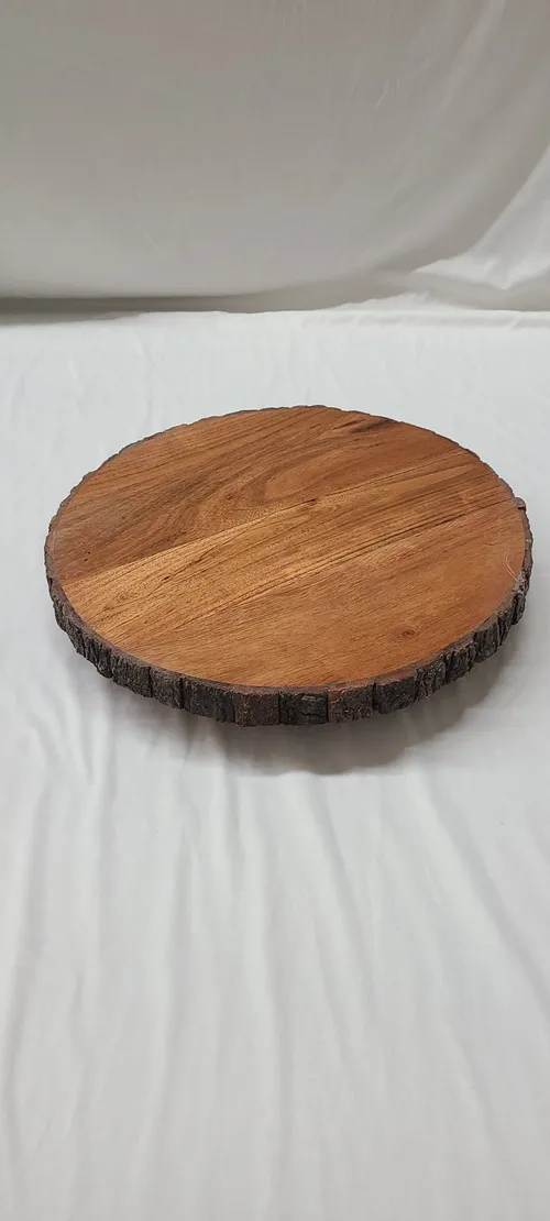 Wood Slab Lazy Susan
