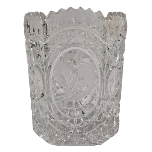 Crystal Bird Vase