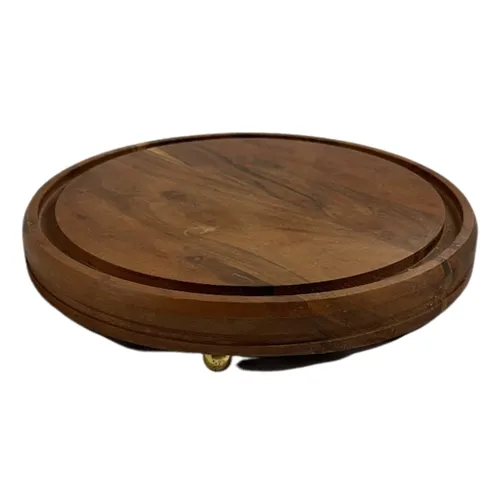Wood Disk Dessert Stand