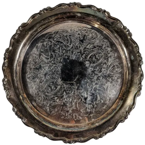 Large Round Ornate Tray