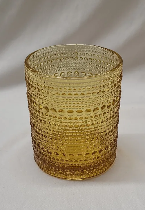 Amber Low Ball Glass