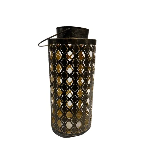 Gold Cylinder Lantern