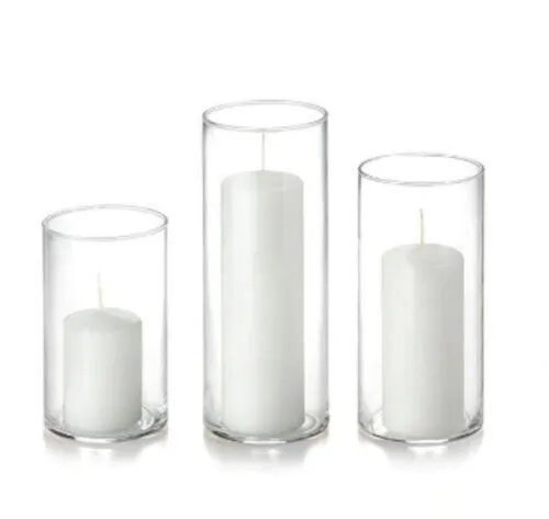 Used Melted Candle Cylinder Trios