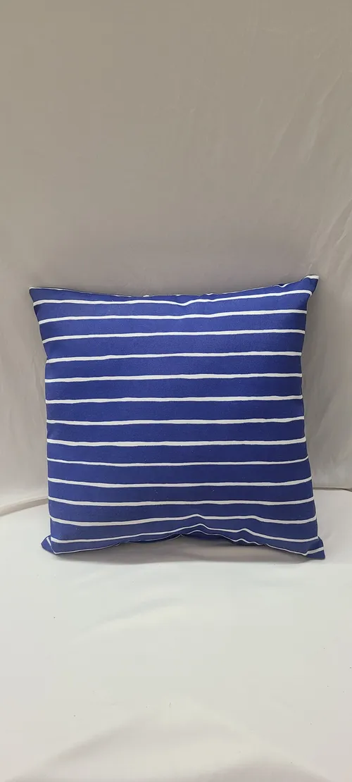 Dark Blue & White Pillow