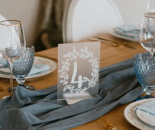 Opaque Acrylic Table Numbers