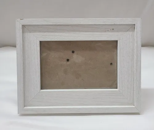 Thick White Washed Frame 4