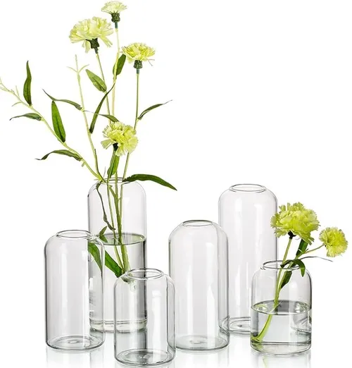 Simple Clear Bud Vase Trio