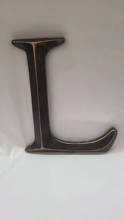 Black & Gold Letter L