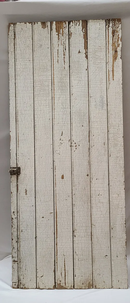 Distresed White Wood Panel