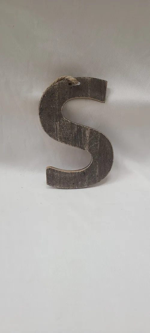 Wood Letter S
