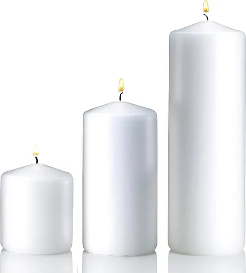 Used Pillar Candle Trio