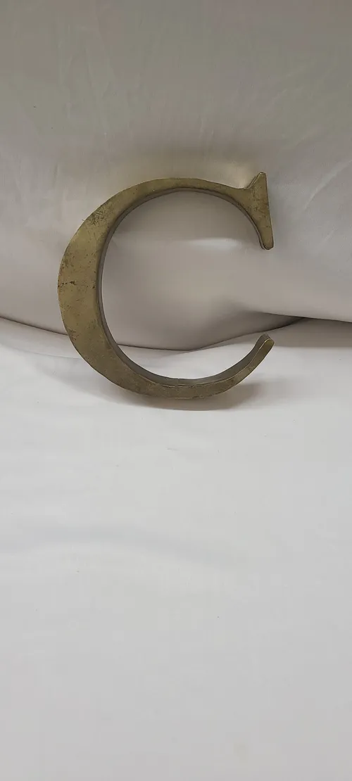 Rustic Gold Letter C