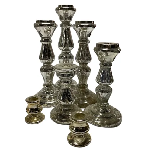 Silver Mercury Candlesticks