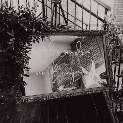 Medium Ornate Gold Frame Mirror