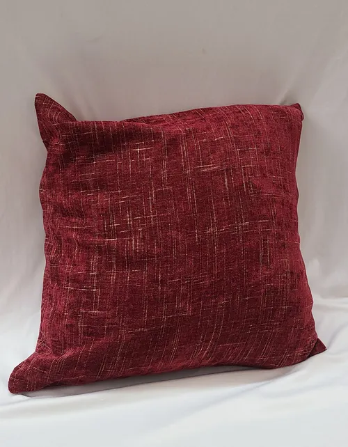 Red & Yellow Velvet Pillow Cover