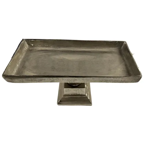 Retangular Silver Dessert Tray