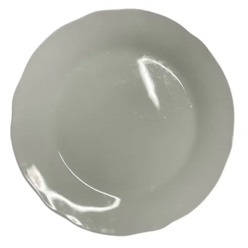 White Wave Edge Dinner Plate