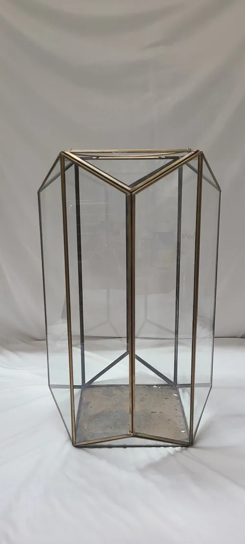 Geometric Bronze Lantern