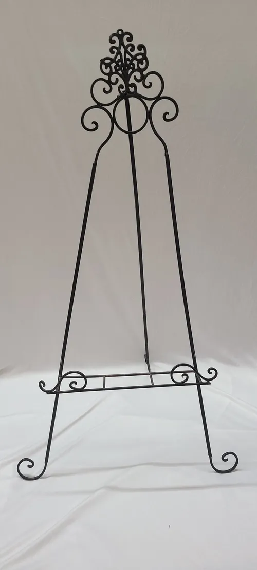 Short Black Metal Easel