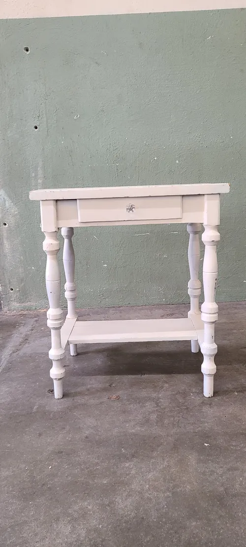 Small White Drawer Side Table