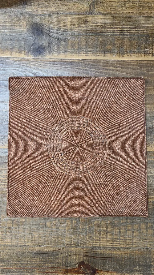 Rust Beaded Placemat