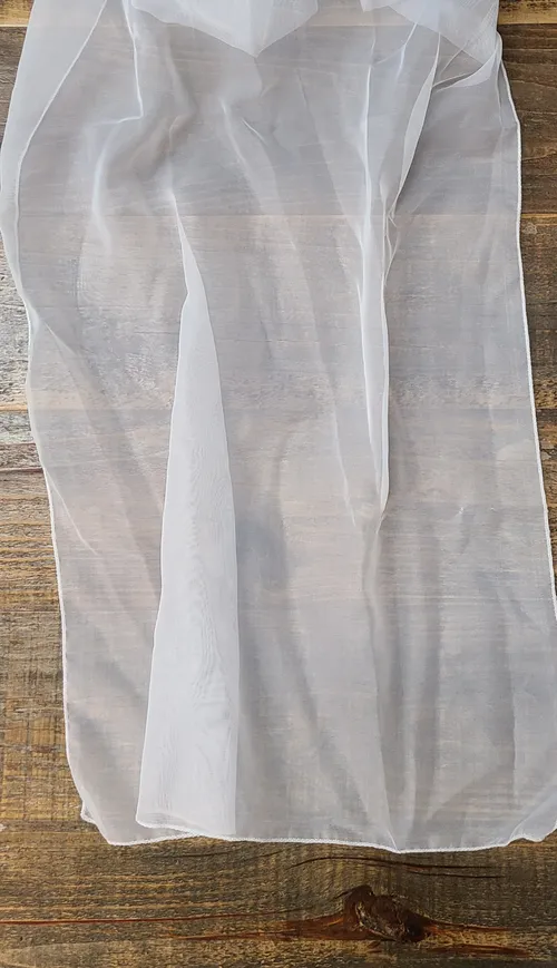 White Chiffon Table Runner