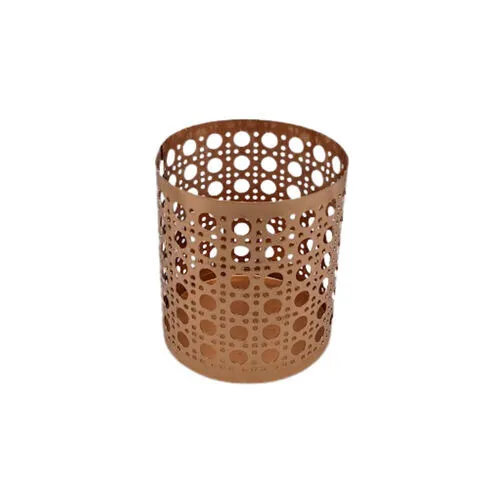 Rose Gold Metal Circles Votive