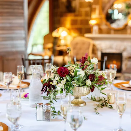 Scalloped Gold Compote