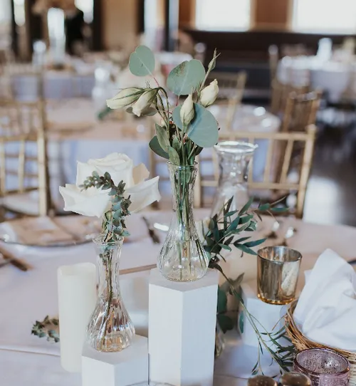 Twisted Glass Bud Vase