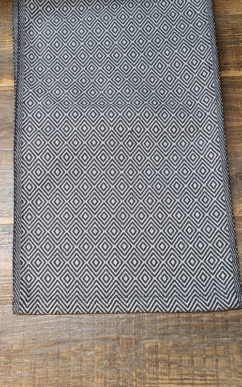Black & White Diamond Table Runner