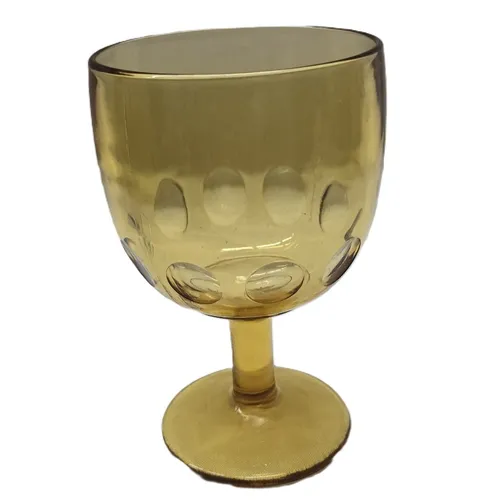 Large Amber Goblet