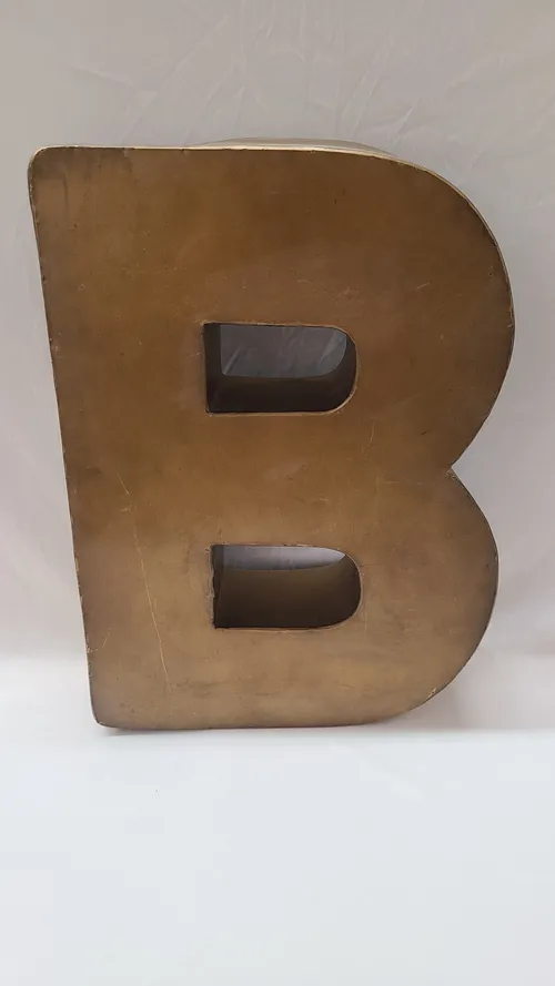 Bronze Metal Letter B