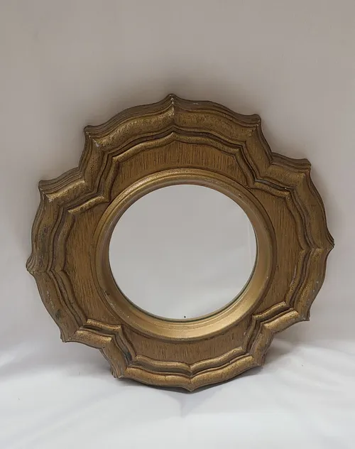 Circle Ornate Framed Mirror