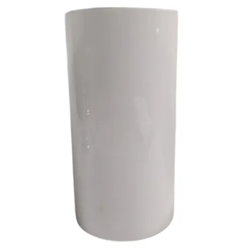 Tall White Cylinder Vase