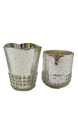 Sliver Bubble Mercury Votives