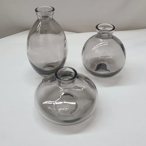 Gray Bud Vase Trio