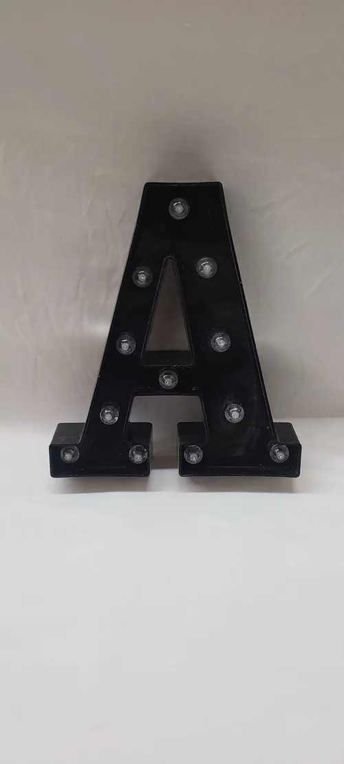 Light Up Black Letter A