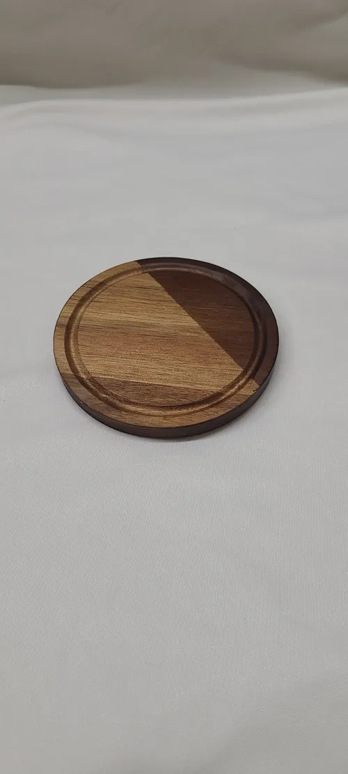 Mixed Wood Round Coaster