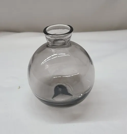 Gray Short Neck Bubble Bud Vases
