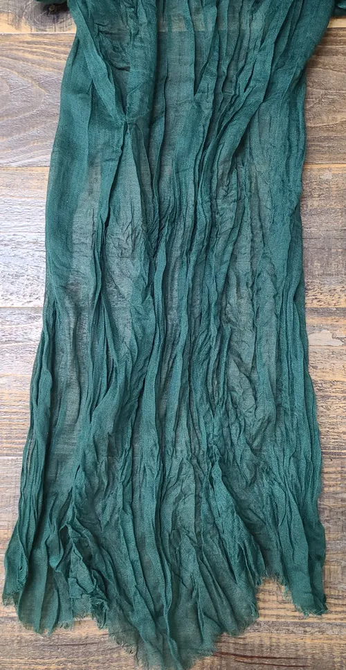 Kelly Green Cheesecloth Table Runner