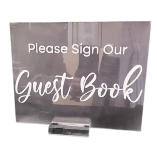 Acrylic Guest Book Sign
