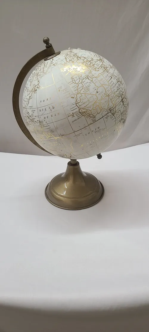 White & Gold Globe